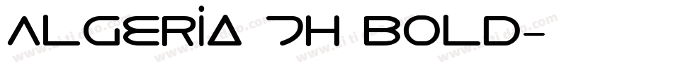 Algeria Th Bold字体转换